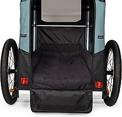 Burley Bolster Cat & Dog Bed with Removable Cover, Gray/Black, X-Large slide 2 of 4