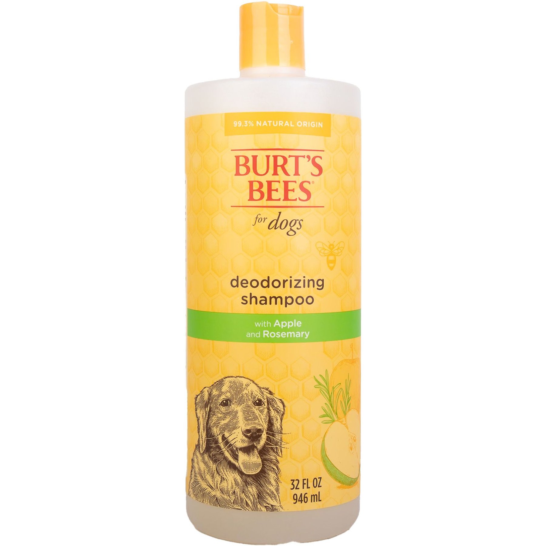 Burt's Bees Apple & Rosemary Deodorizing Dog Shampoo, 32-fl oz bottle