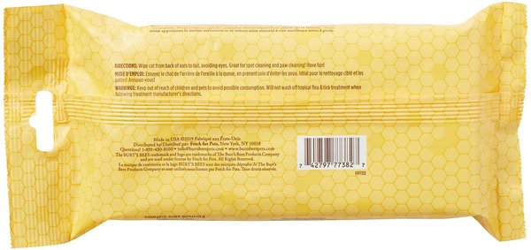 Show full view: Burt's Bees Dander Reducing Wipes with Colloidal Oat Flour & Aloe Vera for Cats, 50 count slide 2 of 8