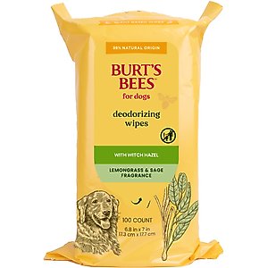 Burt's Bees Lemongrass & Sage Dog Grooming Wipes, 100 count