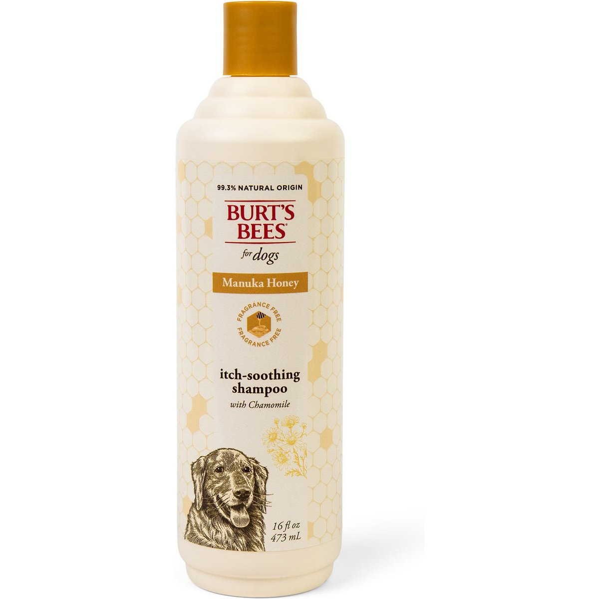 Burt's Bees Manuka Honey Itch Soothing Chamomile Dog Shampoo, 16-fl oz bottle