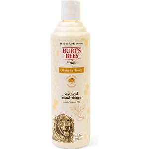 Burt's Bees Manuka Honey Oatmeal Coconut Oil Dog Conditioner, 10-fl oz bottle