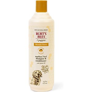 Burt's Bees Manuka Honey Tearless 2-in-1 Dog Shampoo & Conditioner, 16-fl oz bottle