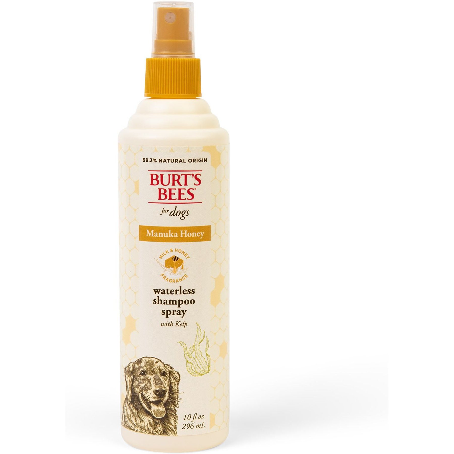 Burt's Bees Manuka Honey Waterless Kelp Dog Shampoo Spray, 10-fl oz bottle