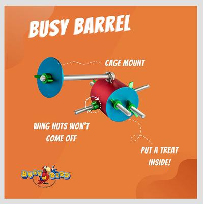 Show full view: Busy Bird Busy Barrel Bird Toy slide 2 of 6