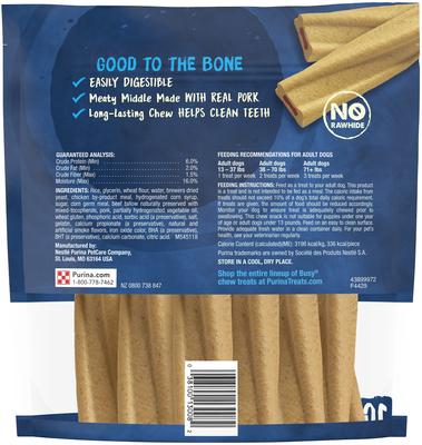Show full view: Busy Bone Original Long-Lasting Real Meat Small/Medium Dog Treats, 10 count slide 3 of 12