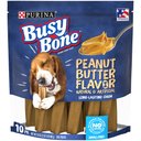 Busy Bone Peanut Butter Flavor Long-Lasting Chew Adult Small/Medium Dog Treats, 10 count pouch