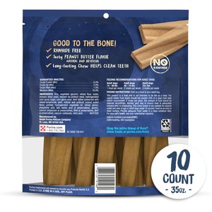 Busy Bone Peanut Butter Flavor Long-Lasting Chew Adult Small/Medium Dog Treats, 10 count pouch
