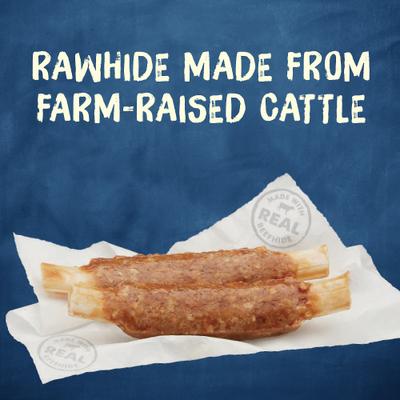 Show full view: Busy Bone Rib Hide, Long-Lasting Small/Medium Dog Treats, 12 count pouch slide 5 of 13