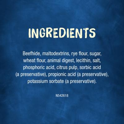 Show full view: Busy Bone Rollhide, Long-Lasting Large Dog Treats, 2 count pouch slide 7 of 12