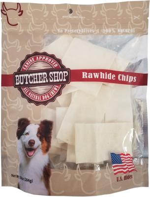 Show full view: Butcher Shop Rawhide Chips Dog Jerky Treat, 10-oz bag slide 1 of 2