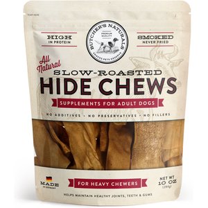 Butcher's Naturals Slow Roasted Beef Hide Chew Dog Treats, 8-oz bag