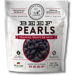 Butcher's Naturals Slow Roasted Beef Pearls Soft & Chewy Dog Treats, 10-oz bag