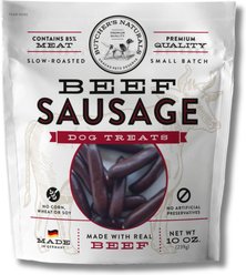Butcher's Naturals Slow Roasted Beef Sausage Soft & Chewy Dog Treats, 10-oz bag