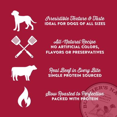 Show full view: Butcher's Naturals Slow Roasted Beef Sausage Soft & Chewy Dog Treats, 10-oz bag slide 4 of 11