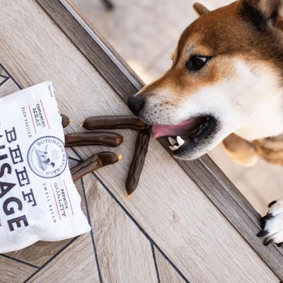 Show full view: Butcher's Naturals Slow Roasted Beef Sausage Soft & Chewy Dog Treats, 10-oz bag slide 6 of 11