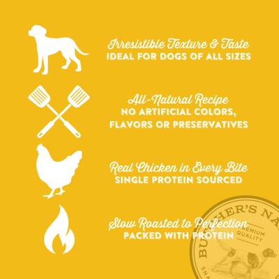 Show full view: Butcher's Naturals Slow Roasted Chicken Jerky Dog Treats, 16-oz bag slide 4 of 11