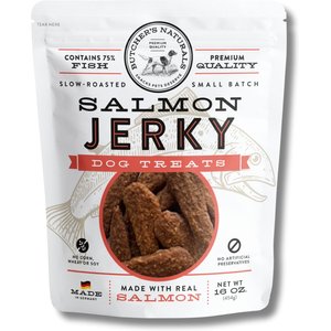 Butcher's Naturals Slow Roasted Salmon Jerky Dog Treats, 16-oz bag