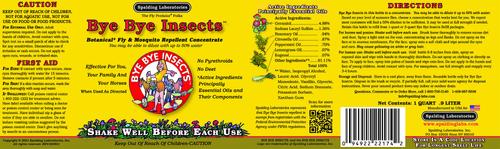 Show full view: Bye Bye Insects Botanical Fly & Mosquito Repellent Horse Aid, 32-fl oz bottle slide 2 of 4