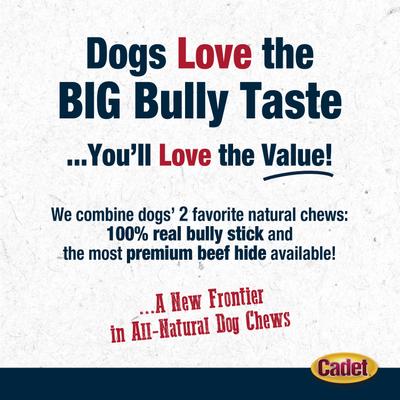 Show full view: Cadet Bully Hide Sticks Dog Chews, Large, 8 count slide 8 of 12