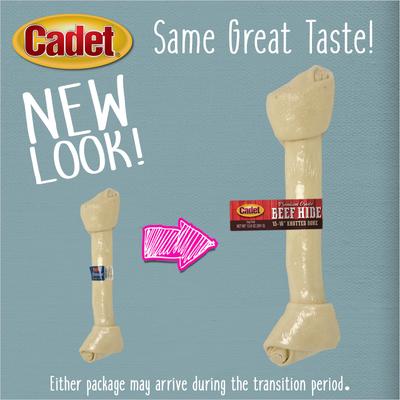 Show full view: Cadet Beef Hide 15 to 16-inch Knotted Bone Dog Chew slide 3 of 8