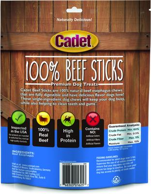 Show full view: Cadet 100% Beef Sticks Beef Flavor Dog Chews, 12-oz bag slide 3 of 11