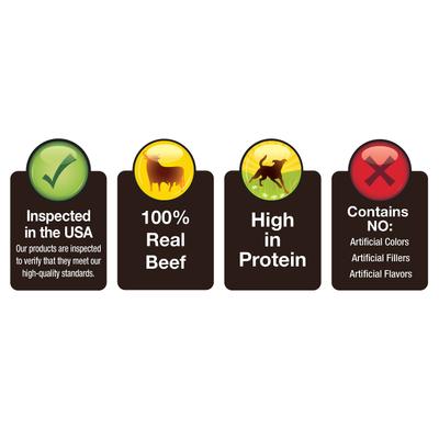 Show full view: Cadet 100% Beef Sticks Beef Flavor Dog Chews, 12-oz bag slide 5 of 11