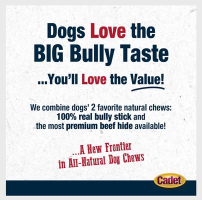 Show full view: Cadet Bully Hide Sticks Dog Chews, Large, 7 count slide 7 of 13