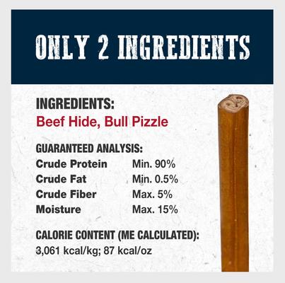 Show full view: Cadet Bully Hide Sticks Dog Chews, Large slide 6 of 12