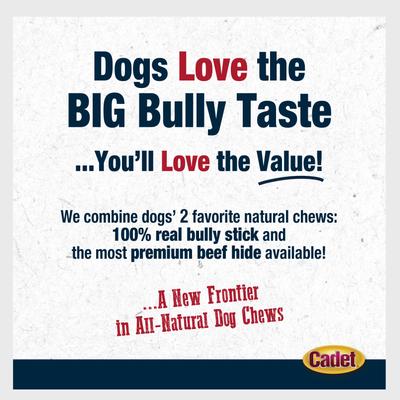 Show full view: Cadet Bully Hide Sticks Dog Chews, Large slide 8 of 12