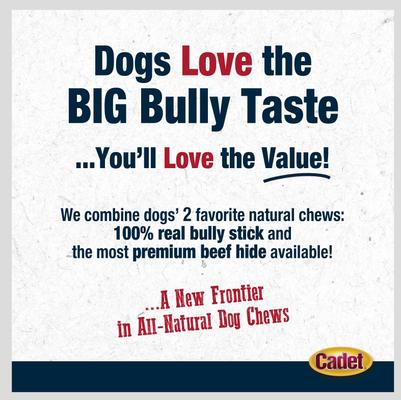 Show full view: Cadet Bully Hide Sticks Dog Chews, Small, 9 count slide 8 of 11
