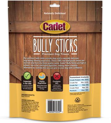 Show full view: Cadet Bully Hide Sticks Dog Chews, Small, 1-lb slide 10 of 12