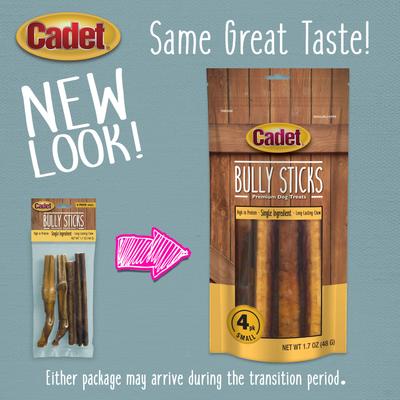 Show full view: Cadet Bully Sticks Dog Chews, Small, 4 count slide 9 of 12