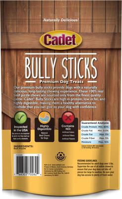 Show full view: Cadet Bully Hide Sticks Dog Chews, Small, 6-oz slide 9 of 12