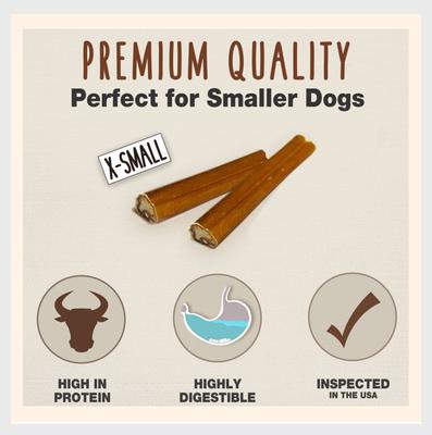 Show full view: Cadet Bully Hide Sticks Dog Chews, X-Small, 8-oz slide 3 of 12