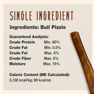 Show full view: Cadet Extra-Thick Bully Sticks Dog Chews, Large, 2 count slide 5 of 11