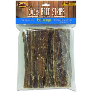 Cadet 100% Real Beef Strips Beef Flavor Dog Chews, 4-oz bag