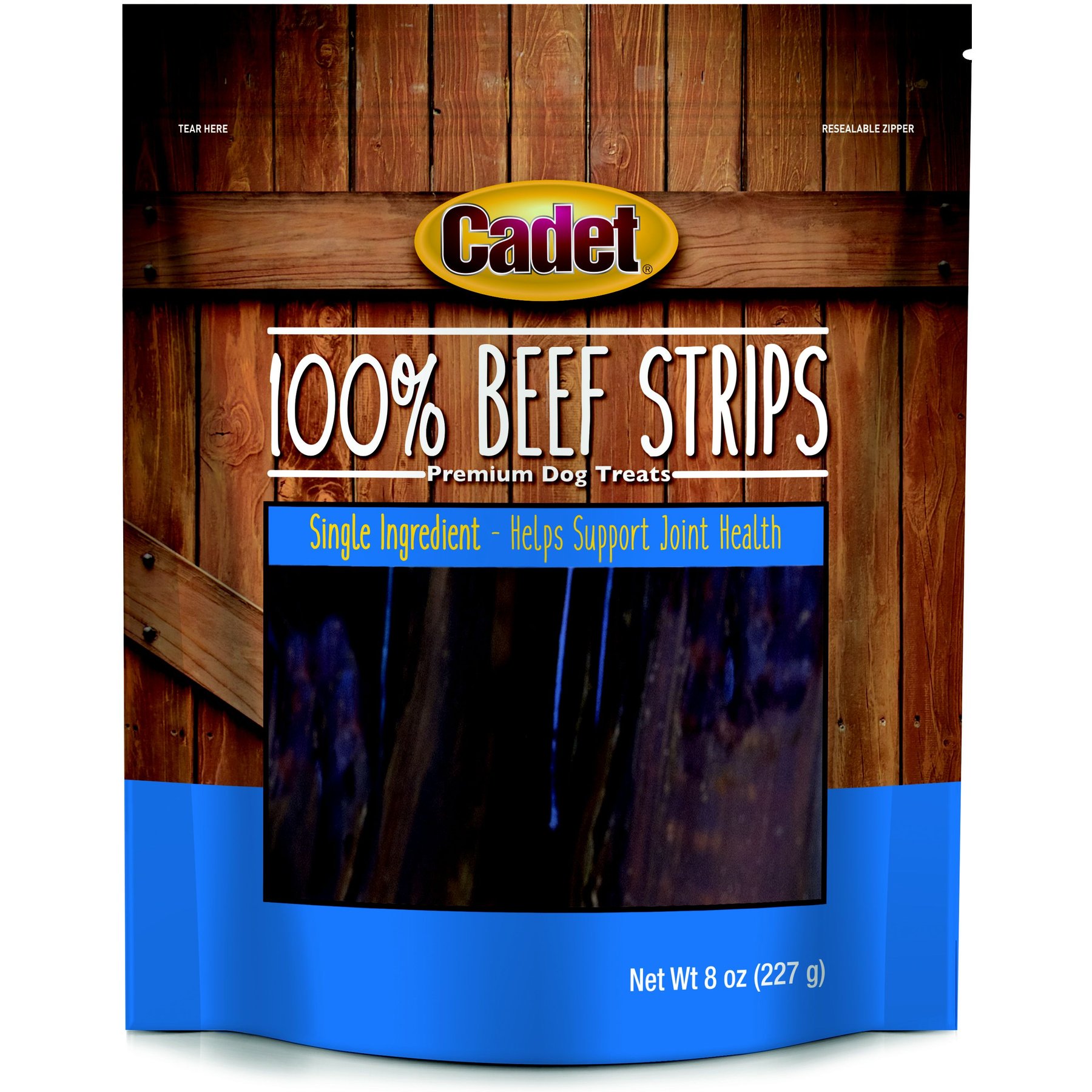 Cadet 100% Real Beef Strips Beef Flavor Dog Chews, 16-oz bundle