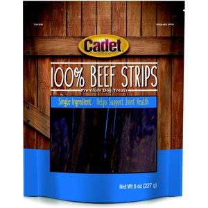 Cadet 100% Real Beef Strips Beef Flavor Dog Chews, 8-oz
