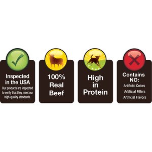 Cadet 100% Real Beef Strips Beef Flavor Dog Chews, 8-oz