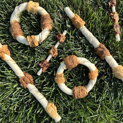 Show full view: Cadet Chef's Specialties Beef Hide Shish Kabobs Apple & Peanut Butter Flavor Dog Chews, Large, 3 count slide 3 of 6