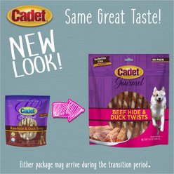 Cadet Gourmet Beef Hide & Duck Dog Twist Sticks Duck Flavor Dog Chews, 5-in, 50 count slide 2 of 9