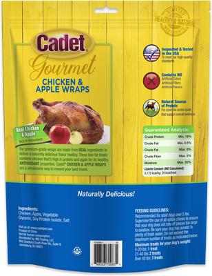 Show full view: Cadet Gourmet Wrapped Treats Chicken & Apple Flavor Dog Treats, 28-oz bag slide 8 of 10