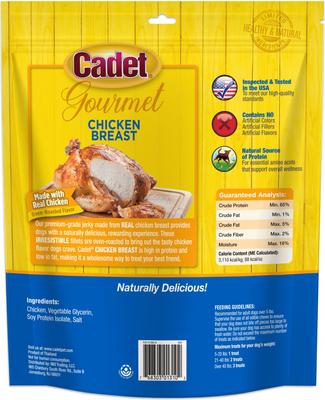 Show full view: Cadet Gourmet Chicken Breast Jerky Treats Chicken Flavor Dog Treats, 28-oz bag slide 10 of 12