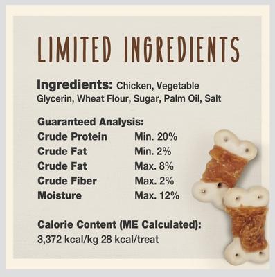 Show full view: Cadet Gourmet Chicken Wrapped Biscuits Chicken Flavor Dog Treats, 14-oz slide 4 of 12