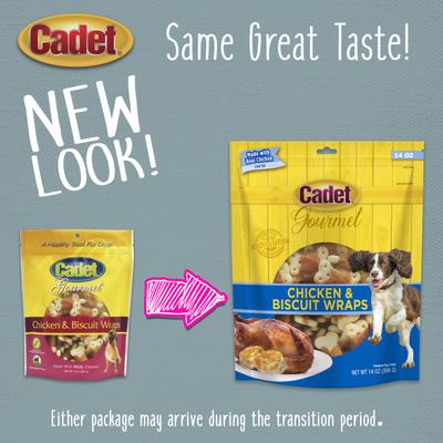 Show full view: Cadet Gourmet Chicken Wrapped Biscuits Chicken Flavor Dog Treats, 14-oz slide 10 of 12