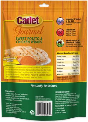 Show full view: Cadet Gourmet Wrapped Treats Chicken & Sweet Potato Flavor Dog Treats, 14-oz slide 8 of 12