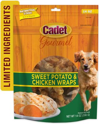 Show full view: Cadet Gourmet Wrapped Treats Chicken & Sweet Potato Flavor Dog Treats, 14-oz slide 9 of 12