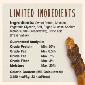 Cadet Gourmet Wrapped Treats Chicken & Sweet Potato Flavor Dog Treats, 28-oz