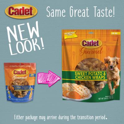 Show full view: Cadet Gourmet Wrapped Treats Chicken & Sweet Potato Flavor Dog Treats, 28-oz slide 7 of 12